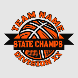 State Basketball Champs - Basketball T-shirt Design T-Shirt Design - 1350