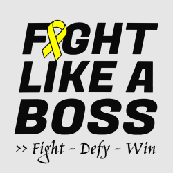 Fight Like A Boss  - Cancer Awareness T-shirt Design T-Shirt Design - 1108
