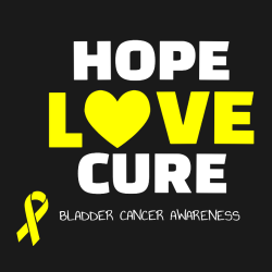 Hope Love Cure Bladder Cancer Awareness - Cancer Awareness T-shirt Design T-Shirt Design - 1105
