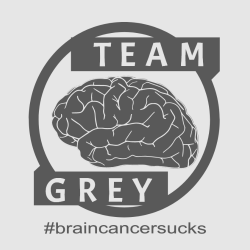 Team Grey #braincancersucks - Cancer Awareness T-shirt Design T-Shirt Design - 1137