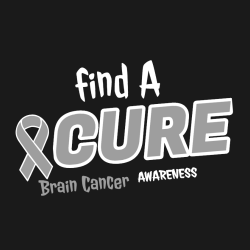 Find A Cure Brain Cancer Awareness - Cancer Awareness T-shirt Design T-Shirt Design - 1121