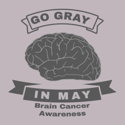 Go Gray In May Brain Cancer Awareness - Cancer Awareness T-shirt Design T-Shirt Design - 1130