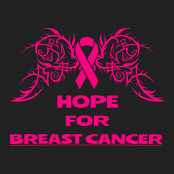 Hope For Breast Cancer - Cancer Awareness T-shirt Design T-Shirt Design - 1058