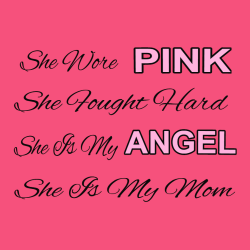 Pink Angel - Cancer Awareness T-shirt  Design T-Shirt Design - 1072