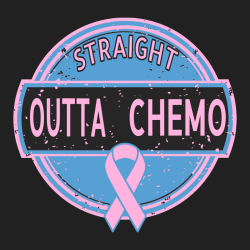 Straight Outta Chemo - Cancer Awareness T-shirt Design T-Shirt Design - 1073