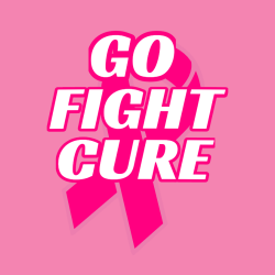 Go Fight Cure - Cancer Awareness T-shirt Design T-Shirt Design - 1044