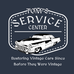 Center Service Restoring Vintage Cars Since Before They Were Vintage Tom's - Mechanic T-shirt Design