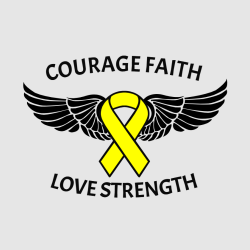 Courage Faith Love Strength - Cancer Awareness T-shirt Design T-Shirt Design - 1116