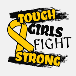 Tough Girls Fight Strong - Cancer Awareness T-shirt Design T-Shirt Design - 1152
