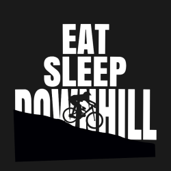Eat Sleep Downhill - Biking T-shirts Design T-Shirt Design - 2144