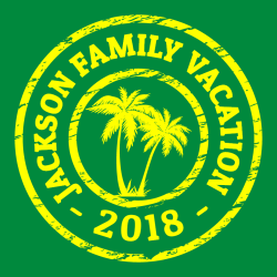 Family Vacation T-Shirt Design - 2261