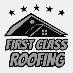 First Class Roofing - Roofing T-shirt Design T-Shirt Design - 962