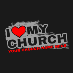Church I My Your Church Name Here - Church T-shirt Design T-Shirt Design - 2172