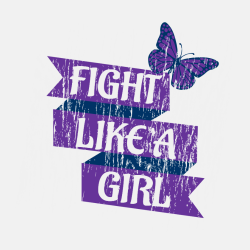 Fight Like A Girl - Cancer Awareness T-shirt Design T-Shirt Design - 1238