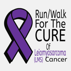 Run/walk For The Cure Leiomyosarcoma Cancer - Cancer Awareness T-shirt Design T-Shirt Design - 1232