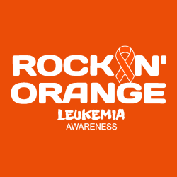 Rock .n' Orange Leukemia Awareness - Cancer Awareness T-shirt Design T-Shirt Design - 1240