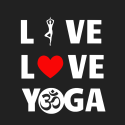 Live Love Yoga - Yoga T-shirt Design T-Shirt Design - 2125