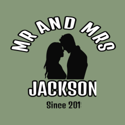 Mr And Mrs Since Jackson - Wedding T-shirt Design T-Shirt Design - 121