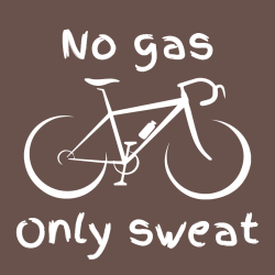 No Gas Only Sweat - Biking T-shirt Design T-Shirt Design - 2148
