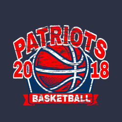Patriots Basketball T-Shirt Design - 752