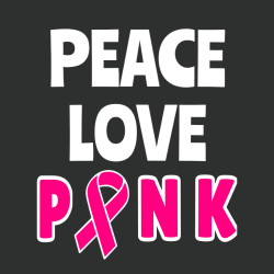 Peace Love Nk P - Cancer Awareness T-shirt Design T-Shirt Design - 1087
