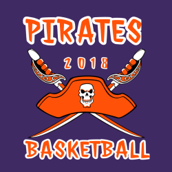 Pirates Basketball - Basketball T-shirt Design T-Shirt Design - 755