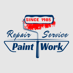 Repair Paint Work Service Since - Construction T-shirt Design T-Shirt Design - 2250