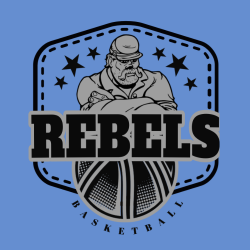 Rebels Basketball - Basketball T-shirt Design T-Shirt Design - 768
