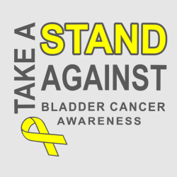 Stand Against Bladder Cancer Take A Awareness - Cancer Awareness T-shirt Design T-Shirt Design - 110