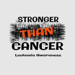 Stronger Than Cancer Leukemia Awareness - Cancer Awareness T-shirt Design T-Shirt Design - 1069