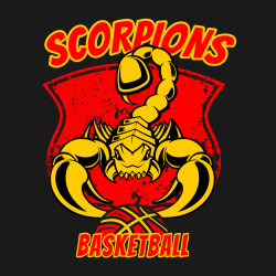 Scorpions Basketball - Basketball T-shirt Design T-Shirt Design - 777