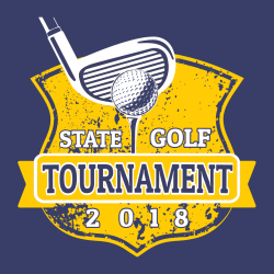 State Golf Tournament - Golf T-shirt Design T-Shirt Design - 1774
