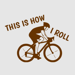 This Is How I Roll - Biking T-shirt Design T-Shirt Design - 2150