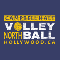 Volleyball Campbell Hall North Hollywood, Ca - Volleyball T-shirt Design T-Shirt Design - 2087