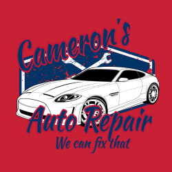 We Can Fix That Cameron's Auto Repair - Mechanic T-shirt Design T-Shirt Design - 639