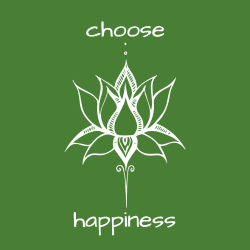 Choose Happiness - Yoga T-shirt Design T-Shirt Design - 2116