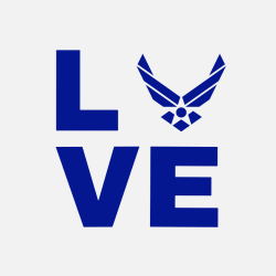 Love - Air Force T-shirt Design T-Shirt Design - 4166