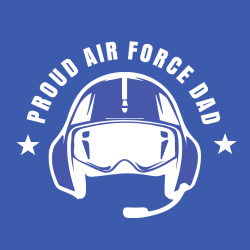 Proud Air Force Dad - Air Force T-shirt Design T-Shirt Design - 4177