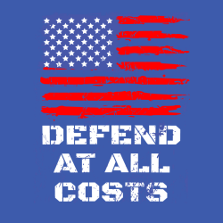 Defend At All Costs - Air Force T-shirt Design T-Shirt Design - 4179