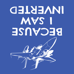 Because I Saw Inverted - Air Force T-shirt Design T-Shirt Design - 4192
