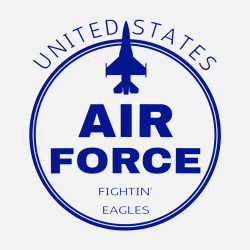 Air Force Fightin' Eagles United States - Air Force T-shirt Design T-Shirt Design - 4153