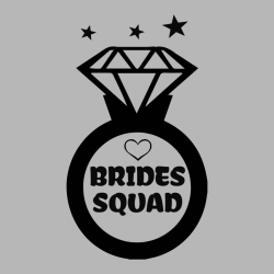Brides Squad - Bachelorette Party T-shirt Design T-Shirt Design - 3505