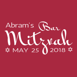 Bar Mitzvah Abram's - Bar Mitzvah / Bat Mitzvah T-shirt Design T-Shirt Design - 3765