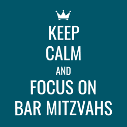 Keep Calm And Focus On Bar Mitzvahs - Bar Mitzvah / Bat Mitzvah T-shirt Design T-Shirt Design - 3752