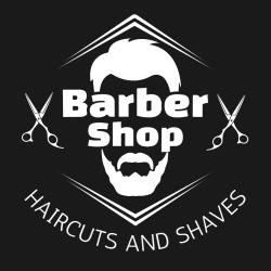 Barber Shop Haircuts And Shaves - Barbershops &amp; Salons T-shirt Design T-Shirt Design - 3403