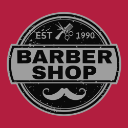 Barber Shop Est 1990 - Barbershops & Salons T-shirt Design T-Shirt Design - 3406