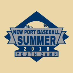 New Port Baseball Summer Youth Camp T-Shirt Design - 2590