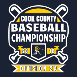 Cook County Baseball Championship T-Shirt Design - 2570