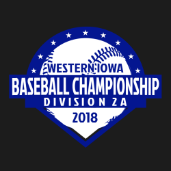 Western Iowa Baseball Championship T-Shirt Design - 2568
