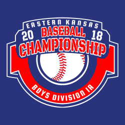 Eastern Kansas Championship Baseball T-Shirt Design - 2571